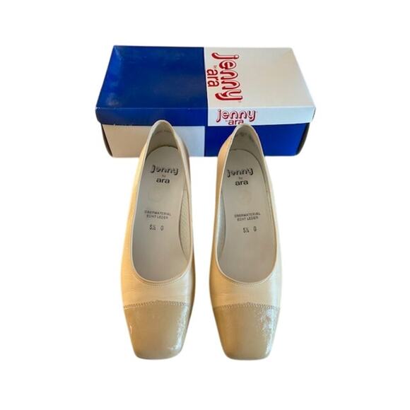 Y2K jenny by ara Milano Cap-Toe Pumps 8 – Beige/Tan Leather, - Picture 1 of 11